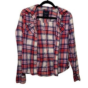 Small American Eagle Button Up Flannel